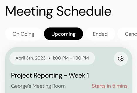 Image montrant les evenements, les réunions ... que la personne rentre dans l'agenda de sa montre